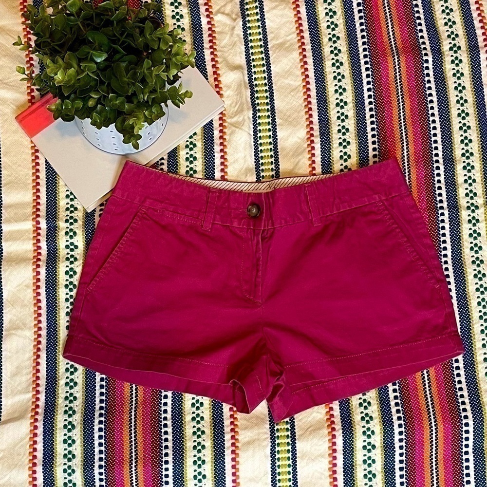 LOFT Raspberry Khaki Shorts Size 2, 4 in Inseam